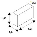 SLV Profil d'installation GRAZIA 20 2 pièces blanche