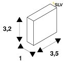 SLV Tappo di chiusura GRAZIA 20 piatto, standard, 2 pezzi Nero
