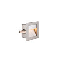 SLV Premium LED Recessed luminaire FRAME CURVE HV, 3.1W 2700K 100lm, silver