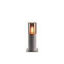 Lampada base LISENNE POLE E27 IP54, Grigio, colori del fumo 