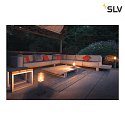 SLV Luminaire en forme de borne LISENNE POLE E27 IP54, gris, couleurs fumée 