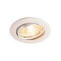 PIKA QPAR51, Ceiling recessed luminaire, swiveling, white