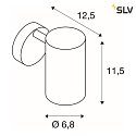 SLV Wandleuchte ENOLA B, GU10 QPAR51, rotatable, swivelling, with switch, white