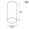 SLV Luminaire de plafond ANELA CL, blanche gradable