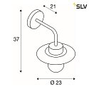 SLV MOLAT E27 Outdoor Wall luminaire, anthracite