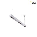 SLV Premium-LED Pendelleuchte Q-LINE PD, 100cm, für BAP, 45W, TRIAC dimmbar, Silber, 3000K 2100lm