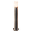Borne d'clairage ROX ACRYL POLE 90 cylindrique, avec diffuseur E27 IP44, acier inoxydable gradable