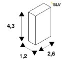 SLV Tappo di chiusura H-PROFILE Set di 2, Argento