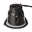 Outdoor Deckeneinbauleuchte VARU QPAR51 DL, GU10, Einbau  7.5cm, IP20/65, Schwarz