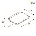 SLV Applique da esterno ANGOLUX S WL con sensore IP 44, Bianco