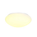 SLV LED Outdoor Wall and Ceiling luminaire LIPSY 40 Dome, IP44, 3000/4000K,  35cm, 18W, white
