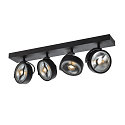 Wall and Ceiling luminaire KALU CW, Quad, QPAR111, 4x max. 75W, black