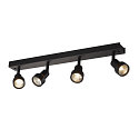 Luminaire mural PURI CW QUAD carr GU10, noir mat gradable