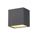 SLV Luminaire mural dextrieur SITRA S WL UP/DOWN CCT Switch, commutable IP65, anthrazit 