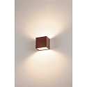 SLV LED Auenwandleuchte SITRA S WL UP/DOWN, IP65 IK05, 11W 3000/4000K (CCT Switch) 1100/1270lm 2x105, schaltbar, rostfarben