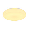 SLV LED Outdoor Wall and Ceiling luminaire LIPSY 50 Drum, IP44, 3000/4000K,  40cm, 21W, white