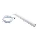 Pendant luminaire FITU PD, E27, length 40cm, pendulum 250cm, open cable end, white