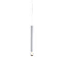 SLV Pendant luminaire FITU PD, E27, length 40cm, pendulum 250cm, open cable end, white