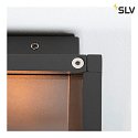 Luminaire mural dextérieur QUADRULO WL angulaire, sans capteur E27 IP44, anthrazit gradable