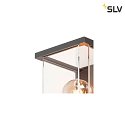 Luminaire mural dextérieur QUADRULO WL angulaire, sans capteur E27 IP44, anthrazit gradable