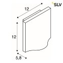 SLV Luminaire mural dextérieur VILUA I WL IP54, anthrazit