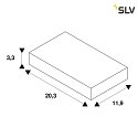 SLV Connettore a T trifase S-TRACK controllabile da DALI, terra a sinistra Bianco