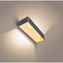 SLV LED Wandleuchte LOGS IN L, Up/Down, indirekt, CRi >90, TRIAC dimmbar, 18W 3000K 1600lm, alu / wei