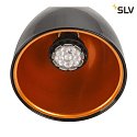 SLV 3-Phase spot PARA CONE 14 QPAR51, GU10, incl. 3-Phase adaptor, black/gold
