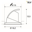 Plafonnier encastré GIMBLE IN 150 rond, pivotant, rotatif, courant constant IP20
