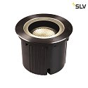 SLV Apparecchio da incasso a terra DASAR 270 LED radiazione simmetrica IP65 / IP67, Acciaio inossidabile, Nero