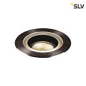 SLV Apparecchio da incasso a terra DASAR 270 LED radiazione simmetrica IP65 / IP67, Acciaio inossidabile, Nero