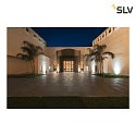 SLV Apparecchio da incasso a terra DASAR 270 LED radiazione simmetrica IP65 / IP67, Acciaio inossidabile, Nero