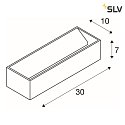 SLV Lampada da parete LOGS IN L DTW su / giù, Dim-To-Warm, indiretto IP20, bianco dimmerabile