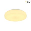 SLV Outdoor LED Wand- und Deckenleuchte LIPSY® 50 DRUM DALI, IP44 IK02, zylindrisch, Ø 40cm, 21W 3000/4000K 2600lm, DALI dimmbar