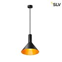 SLV Pendelleuchte PHELIA 275, E27, schwarz/gold
