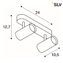 SLV Plafoniera NOBILO II LED, bianco