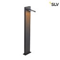 SLV Lampada da cortile ABRIDOR POLE 100 girevole, CCT Switch, commutabile IP55, antracite 