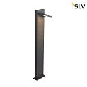 SLV Lampada da cortile ABRIDOR POLE 100 girevole, CCT Switch, commutabile IP55, antracite 