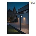 SLV Lampada da cortile ABRIDOR POLE 100 girevole, CCT Switch, commutabile IP55, antracite 