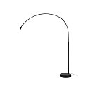 Lampadaire FENDA BOW BASIS rotatif, sans abat-jour, rglable E27 IP20, noir  gradable