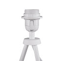 SLV Lampe de table FENDA II TRIPOD avec interrupteur, sans abat-jour E27 IP20, blanche gradable