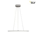 SLV LED Pendant luminaire PANEL 60 DALI LED, round, 42W, 110°, 4000K, 3350lm, gray