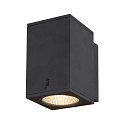 Premium-LED Outdoor Wandleuchte ENOLA SQUARE SINGLE CCT, IP65 IK02, Größe M, 10W 3000/4000K 720/820lm 38°, CRi>90, Anthrazit
