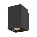 SLV Premium-LED Outdoor Wandleuchte ENOLA SQUARE SINGLE CCT, IP65 IK02, Gre M, 10W 3000/4000K 720/820lm 38, CRi>90, Anthrazit