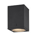 Premium-LED Outdoor Deckenleuchte ENOLA SQUARE CCT, IP65 IK02, Größe S, 9W 3000/4000K 510/580lm 38°, CRi>90, Anthrazit