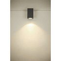 SLV Premium-LED Outdoor Deckenleuchte ENOLA SQUARE CCT, IP65 IK02, Gre S, 9W 3000/4000K 510/580lm 38, CRi>90, Anthrazit