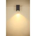 SLV Premium-LED Outdoor Deckenleuchte ENOLA SQUARE CCT, IP65 IK02, Gre S, 9W 3000/4000K 510/580lm 38, CRi>90, Anthrazit