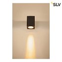 SLV Plafonnier extérieur ENOLA SQUARE CCT IP 65, anthrazit, transparent 