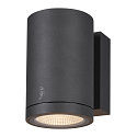 Outdoor LED Außenwandleuchte ENOLA ROUND SINGLE CCT, IP65 IK06, CRi>90, Anthrazit, Größe M, 10W 3000/4000K 720/820lm 38°