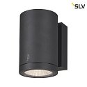 SLV Luminaire mural dextérieur ENOLA ROUND SINGLE CCT Bas, CCT Switch, médium IP65, anthrazit 